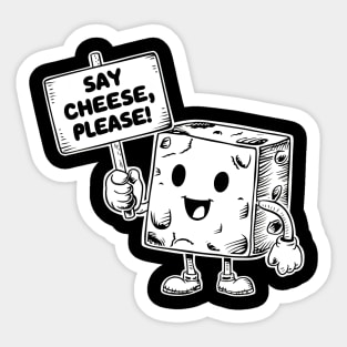 Say cheese please Sticker